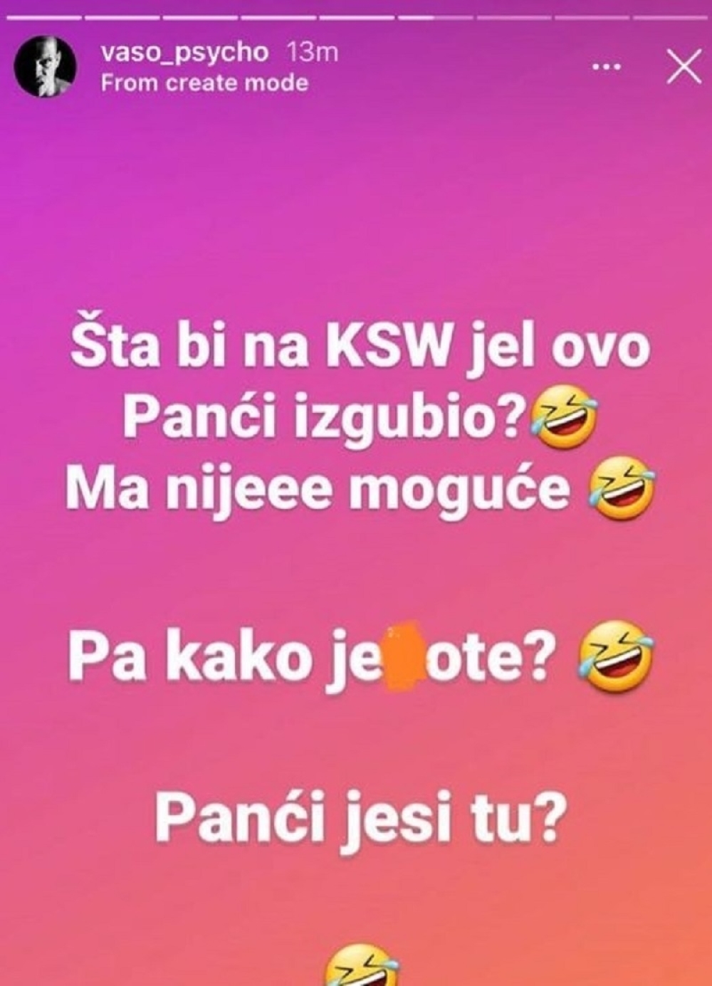 FOTO: Printskrin Instagram 